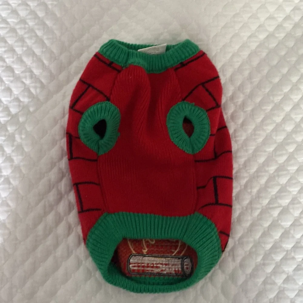 Merry and Bright Dog ugly Christmas Sweater size medium